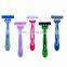 Chinese market wholesale price three-blade shaving knife, rotatable blade shaving knife