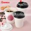 Disposable custom coffee brown kraft paper cup lid