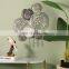 Amazon hot sale wholesale China Hollow Leaves Sculpture Metal black home Wall decoration items