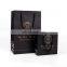 New Gold Logo Hot Foiled Stamping Black Matt Kraft Paper Bag With Cotton Rope Handles