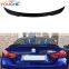 CS style carbon fiber cf rear trunk spoiler for BMW M4 F82 coupe 2014+
