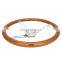 Rivet Frame Classical Steering Wheel Wood Aluminum 3-Spoke 9 Hole 6-Bolt High Quality Steering Wheel Classic 380mm