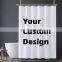 Wholesale 3D Custom Design Printing Polyester Shower Curtain Set for Bathroom