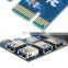 High-speed Pci-e 1 To 4 Riser Card Usb3.0 Converter Extender Pcie1x To 16x Slot Adapter
