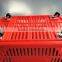 Shopping Basket with Wheels Plastic Handle and Bar Plastic Basket
