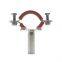 stainless steel sanitary 6inch pipe holder rubber tube pipe hanger