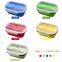 Kitchen Accessories Home and Kitchen Gadgets Silicone Collapsible Lunch Box with spoon fork Food Storage Container  foldable