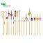 Yada Customized High Quality Decorative Disposable Bamboo Cocktail Picks Food Grade Fruit Picks