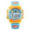 skmei kids 1451 rubber led watch digital slap kids watch carton light blue