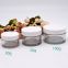 Factory direct sale 30g 50g 100g thick pet jar with white cap