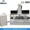 Jinan supplier marble cnc router carving stone with powerful cnc machine spindle, stone cnc router kits for sale
