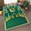 Custom Colorful Mosque Anti Slip Embossed & Colour printing Muslim Prayer Mat Polyester Raschel 1 Ply Prayer Rug