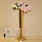 Wedding Venue Decoration Gold Metal Flower Vase Candle Holder Gold Flower Rack Iron Wedding Table Centerpiece Decoration