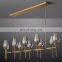 Modern Crystal Glass Chandeliers Home Lighting Decoration Luxury Living Room Indoor LED Chandelier Pendants Lamp