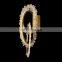 Hotel Wall Side Living Room Bedroom Modern Luxury Led Crystal Gold Wall Lamp