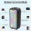 zqs4235 OEM portable 4-inch*2 speaker 16W power wireless bluetooth speaker with colorful lights