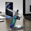 Folding Magnetic  Wireless Charger Portable Mobile Phone Watch Headset Charging Power Bank ABS+PC