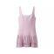 Spring new sweet wide pleated jumpsuit short suspender vest dress women