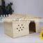 Wooden bird nest,decorated wooden bird house