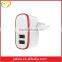 Double USB EU plug round pins adapters for Lenovo K3/K5/P1