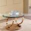 New Design Glass Top Round Metal Coffee Table Quality Choice