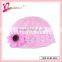 Flower decoration girls hat factory produce crochet knit flower baby hat (MZ--0029)