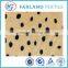 PV printed black dots plush Fashion fur collar fabric lovely soft plush fabric