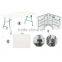 Outdoor Dining Table Design HDPE Modern Portable Picnic Folding Dining Camping Plastic Table