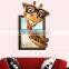 ALFOREVER cute giraffe 3D PVC new arrival hot selling broken mirror wall decals