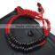 2015 latest fashion top leave 316 stainless steel beads braid bracelet