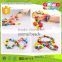 new design colorful wooden animal beads OEM wooden intelligent animal beads set for children EZ3010