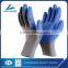 High quality blue foam latex coated cotton liner anti-cut and heat safety working glove factory price with ce certification