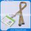 Promotion fabric sublimation printed lanyard strap with id badge holder