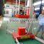 6m china new portable single mast aluminum one man cleaning lift platform price