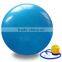 anti-burst fitness yoga ball pvc plastic ovalgym ball with pump and logo