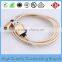 Metal Nylon braided Micro USB data charging cable for mobile phone