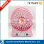 Electric Personal Fans Foldable Fans with 18650 Battery for Home and Travel (Black)