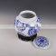 Blue and white wholesale ceramic mason jar for home decoration