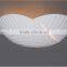 white leaf shade gypsum wall sconce light with warm light E14 for house STB371                        
                                                Quality Choice