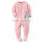 2016 Baby Rompers,Polka Dot Footed Fleece Jumpsuit For Newborn Girl/Boys,Baby Cartoon Rompers Spring Autumn Baby Clothing