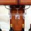 Wooden antique home bar cabinet/hanging wine glass rack