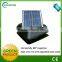 Adjustable panel 20 watt attic solar fan roof installed solar attic fan with lithium battery