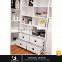 Wooden Vertical Almira Wardrobe With Book Shelf