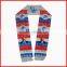 country scarf,130*14cm printing scarf,satin football scarf