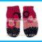 Baby high quality cute knit crochet flower beret hat and glove set
