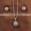 Online Shopping Silver Round Beads Jewelry Set