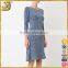 2016 Blue half sleeve slim fit women knit vestidos dresses                        
                                                Quality Choice
                                                    Most Popular