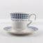 Beautiful porcelainware tea cup and saucer wholesale