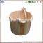 natural wholesale wooden ice barrel bucket wooden planter