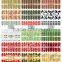2015 wholesale 16pcs/sheet water transfer nail stickers decal cheap stickers nail